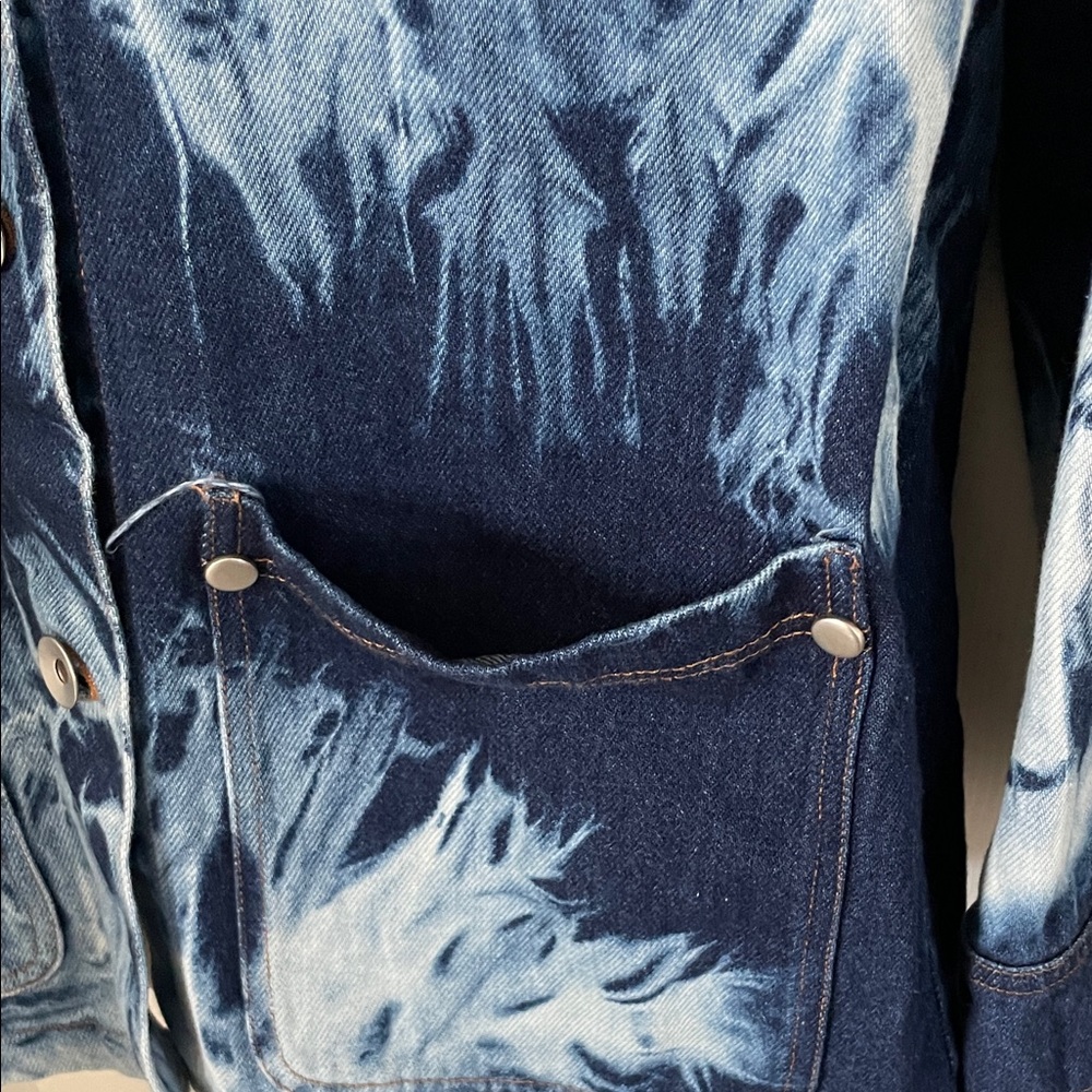 Avec Les Filles Tie-Dye Denim Jacket #156 - Picture 9 of 13
